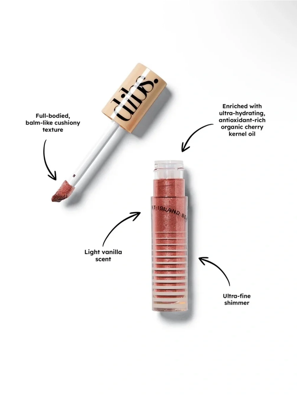 Dibs Go To Glossy Balm MIMS- Warm Mauve Shimmer